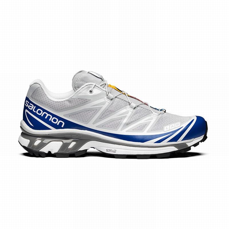 SALOMON UK XT-6 - Mens Trail Running Shoes Blue/White,QRMA04893
